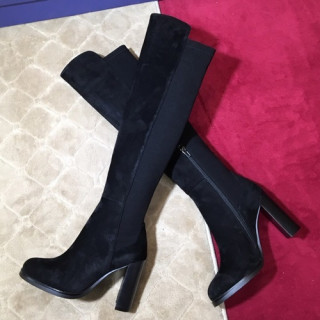 Stuart Weitzman 2019 Ladies Suede High Heel Boots - 슈트어트 와이츠먼 2019 여성용 스웨이드 하이힐 부츠 STUS0028,Size(225-250),블랙