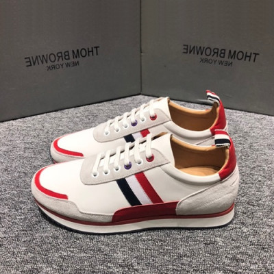 Thom Brown 2019 Mens Leather Sneakers - 톰브라운 2019 남성용 레더 스니커즈 THOMS0009,Size(245 - 270).화이트