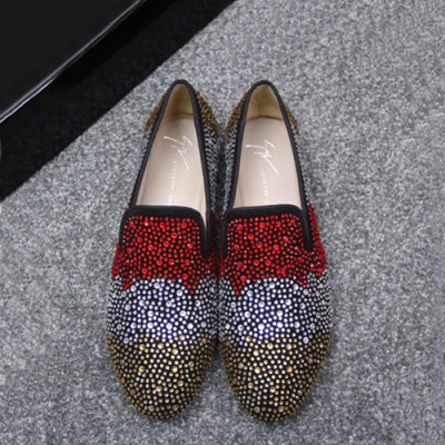 Giuseppe Zanoti 2019 Mm / Wm Velvet Slip On - 쥬세페자노티 2019 남여공용 벨벳 슬립온 GZS0023.Size,(220 - 270),블랙+레드