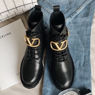Valentino  2019 Ladies Leather Boots - 발렌티노 2019 여성용 레더 부츠 VTS0082,Size(225-250),블랙
