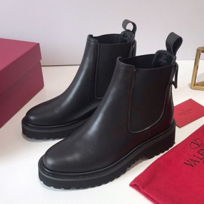 Valentino  2019 Ladies Leather Boots - 발렌티노 2019 여성용 레더 부츠 VTS0083,Size(225-250),블랙