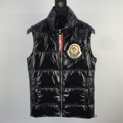 Moncler 2019 Mm/Wm Patch Logo Down Pedding Vest - 몽클레어 2019 남자 패치 로고 다운 패딩 조끼 Moc0522x.Size(m - 3xl).블랙