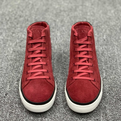 Prada 2019 Mens Suede Sneakers - 프라다 2019 남성용 스웨이드 스니커즈 PRAS00107,Size(245 - 265).레드