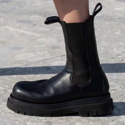 Bottega Veneta 2019 Ladies Leather Boots - 보테가베네타 2019 여성용 레더 부츠,BVS0017.Size(225 - 255).블랙