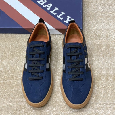Bally 2019 Mens Leather Sneakers - 발리 2019 남성용 레더 스니커즈,BALS0056,Size(245 - 265).네이비