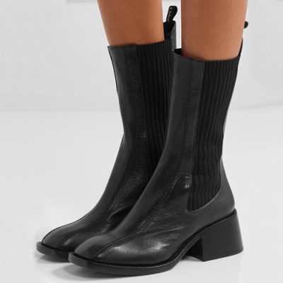 Chloe 2019 Ladies Leather Boots - 끌로에 2019 여성용 레더 부츠,CHLOS0002.Size(225 - 250).블랙