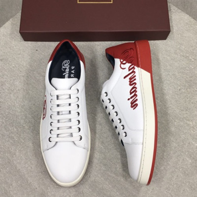 Balmain 2019 Mens Leather Sneakers - 발망 2019 남성용 레더 스니커즈 BALMS0006 ,Size(245 - 265),화이트