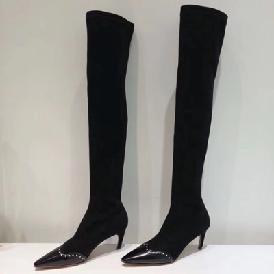 Dior 2019 Ladies Suede High Heel Boots - 디올 2019 여성용 스웨이드 하이힐 부츠 DIOS0063,Size(225-250),블랙
