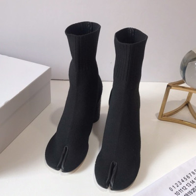 Maison Margiela 2019 Ladies Knit High Heel Boots - 메종 마르지엘라 2019 여성용 니트 하이힐 부츠 MMS0009,Size(225-250),블랙