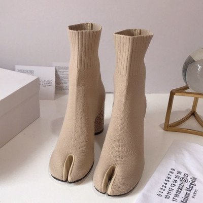 Maison Margiela 2019 Ladies Knit High Heel Boots - 메종 마르지엘라 2019 여성용 니트 하이힐 부츠 MMS0010,Size(225-250),베이지