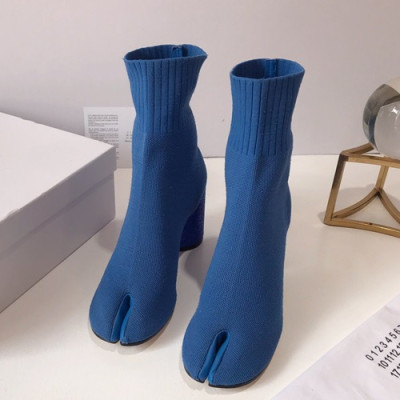 Maison Margiela 2019 Ladies Knit High Heel Boots - 메종 마르지엘라 2019 여성용 니트 하이힐 부츠 MMS0011,Size(225-250),블루
