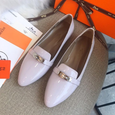 Hermes 2019 Ladies Leather Loafer- 에르메스 2019 여성용 레더 로퍼 HERS0165,Size(225 - 250).화이트