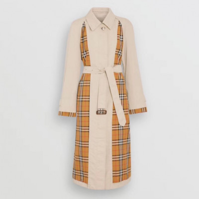 Burberry 2019 Womens Vintage Cotton Trench Coat - 버버리 2019 여성 빈티지 코튼 트렌치 코트 Bur06x.Size(s - 2xl).베이지