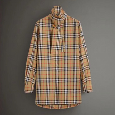Burberry 2019 Womens Vintage Cotton Shirt - 버버리 2019 여성 빈티지 코튼 셔츠 Bur014x.Size(s - xl).카멜