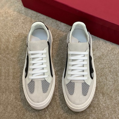 Ferragamo 2019 Mens Leather Sneakers - 페라가모 2019 남성용 레더 스니커즈, FGMS0047,Size(245 - 265).그레이