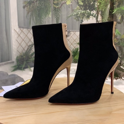Christian Loubutin 2019 Suede High Heel Boots - 크리스챤 루부탱 2019 여성용 스웨이드 하이힐 부츠  CLS0010.Size (225 - 250).블랙