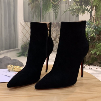 Christian Loubutin 2019 Suede High Heel Boots - 크리스챤 루부탱 2019 여성용 스웨이드 하이힐 부츠  CLS0011.Size (225 - 250).블랙