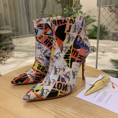 Christian Loubutin 2019 Leatjer High Heel Boots - 크리스챤 루부탱 2019 여성용 레더 하이힐 부츠  CLS0013.Size (225 - 250).멀티