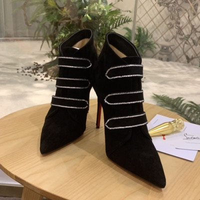 Christian Loubutin 2019 Suede High Heel Boots - 크리스챤 루부탱 2019 여성용 스웨이드 하이힐 부츠  CLS0017.Size (225 - 250).블랙