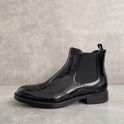 Prada 2019 Mens Leather Boots - 프라다 2019 남성용 레더 부츠,PRAS00116,Size(245 - 265).블랙