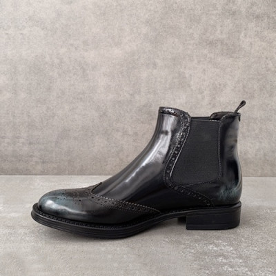 Prada 2019 Mens Leather Boots - 프라다 2019 남성용 레더 부츠,PRAS00117,Size(245 - 265).블랙