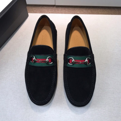 Gucci 2019 Mens Suede Loafer - 구찌 2019 남성용 스웨이드 로퍼 GUCS0190.Size(240 - 270).블랙