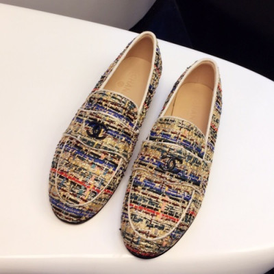 Chanel 2019 Ladies Tweed Loafer - 샤넬 2019 여성용 트위드 로퍼 CHAS0287.Size(225 - 250).베이지
