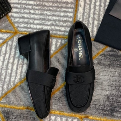 Chanel 2019 Ladies Leather Loafer - 샤넬 2019 여성용 레더 로퍼 CHAS0298.Size(225 - 250).블랙