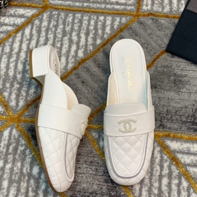Chanel 2019 Ladies Leather Bloafer - 샤넬 2019 여성용 레더 블로퍼 CHAS0303.Size(225 - 250).화이트