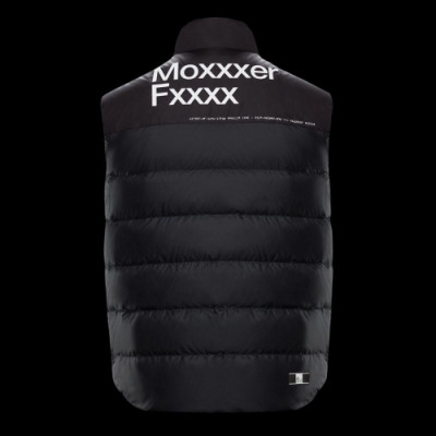 Moncler x Fragment 2019 Mens Patch Logo Down Pedding Vest - 몽클레어 x 프래그먼트 2019 남성 패치 로고 다운 패딩 조끼 Moc0563x.Size(m - 3xl).블랙
