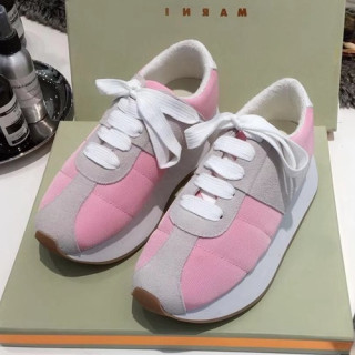 Marni 2019 Ladies Canvas Suede Running Shoes - 마르니 2019 여성용 캔버스 스웨이드 런닝슈즈 MARS0012.Size(225 - 245).핑크