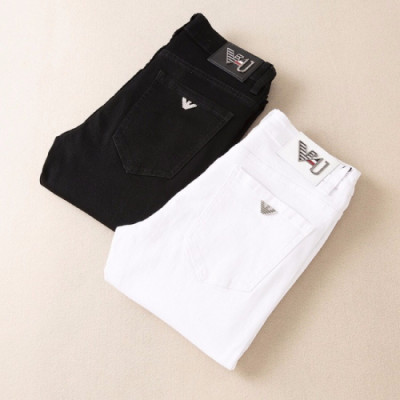 Armani 2019 Mens Casual Logo Denim Pants - 알마니 2019 남성 캐쥬얼 로고 데님 팬츠 Arm0231x.Size(28 - 38).2컬러(블랙/화이트)