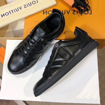 Louis vuitton 2019 Mens Leather Sneakers  - 루이비통 2019 남성용 레더 스니커즈 LOUS0202,Size(240 - 270).블랙
