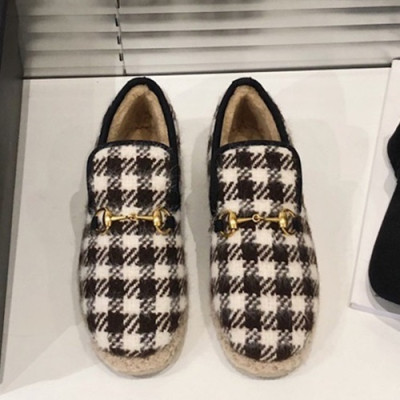 Gucci 2019 Mm / Wm Wool Loafer - 구찌 2019 남여공용 울 로퍼 GUCS0213.Size(225 - 270).화이트+다크브라운