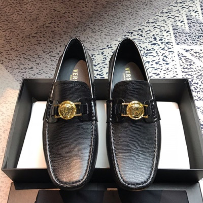 Versace 2019 Mens Leather Loafer - 베르사체 2019 남성용 레더 로퍼 VERS0019.Size (240 - 270).블랙