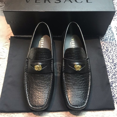 Versace 2019 Mens Leather Loafer - 베르사체 2019 남성용 레더 로퍼 VERS0020.Size (240 - 270).블랙