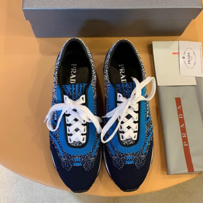 Prada 2019 Mens Knit Sneakers - 프라다 2019 남성용 니트 스니커즈 PRAS00120,Size(240 - 275).블루