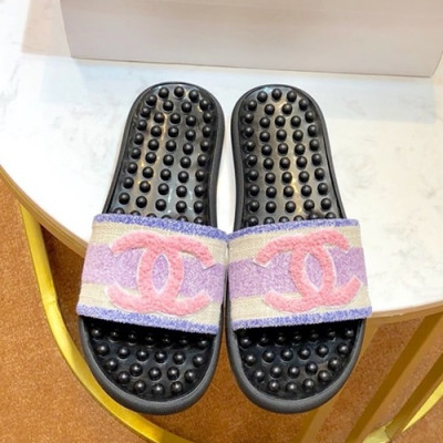 Chanel 2019 Ladies Tweed Slipper - 샤넬 2019 여성용 트위드 슬리퍼 CHAS0318.Size(225 - 260),연퍼플