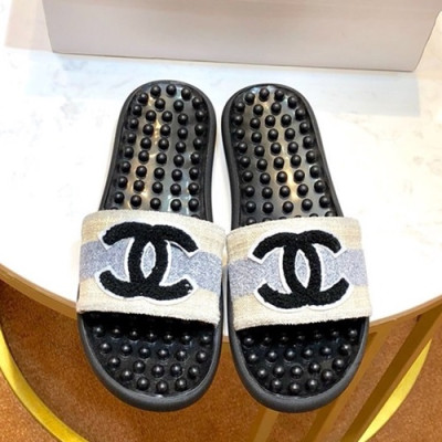Chanel 2019 Ladies Tweed Slipper - 샤넬 2019 여성용 트위드 슬리퍼 CHAS0319.Size(225 - 260),연블루