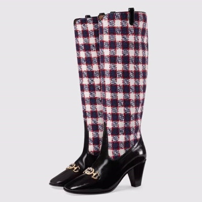 Gucci 2019 Ladies Middle Heel Boots - 구찌 2019 여성용 미들힐 부츠 GUCS0251,Size(225-250),블랙+블루