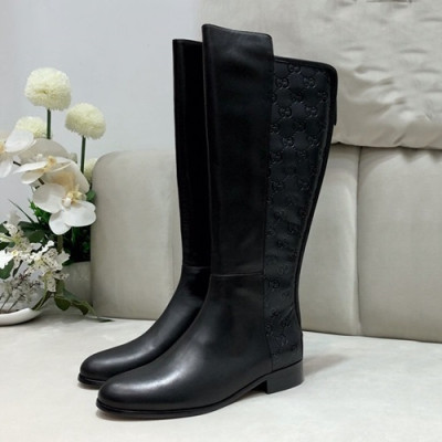 Gucci 2019 Ladies  Leather Boots - 구찌 2019 여성용 레더 부츠 GUCS0257,Size(225-250),블랙