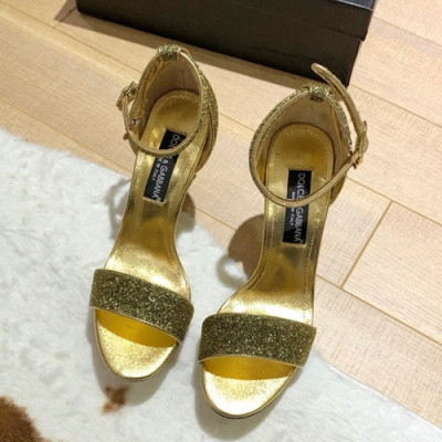 Dolce&Gabbana  2019 Ladies High Heel Sandal - 돌체앤가바나 2019 여성용 하이힐 샌들, DGS0040.Size(225 -  250).옐로우골드