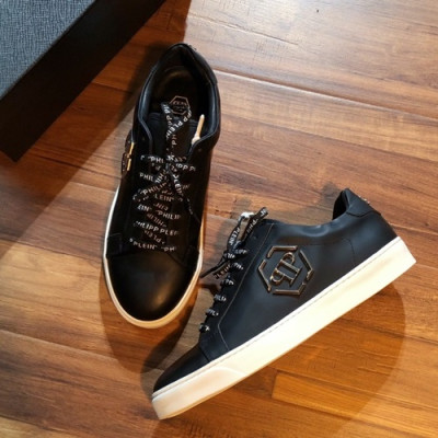 Philipp plein 2019 Mens Leather Sneakers  - 필립플레인 2019 남성용 레더 스니커즈 PPS0028,Size(240 - 275).블랙
