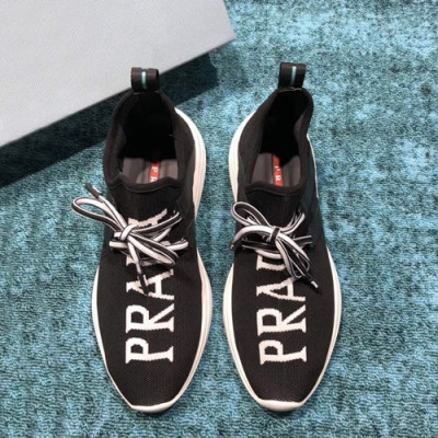 Prada 2019 Mens Knit Sneakers - 프라다 2019 남성용 니트 스니커즈 PRAS00124,Size(240 - 270).블랙