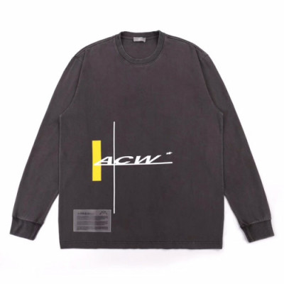 A-cold-wall 2019 Mens Logo Printing Oversize Cotton Man-to-man - 어콜드월 남성 로고 프린팅 오버사이즈 코튼 맨투맨 Acw0015x.Size(l - xl).다크그레이