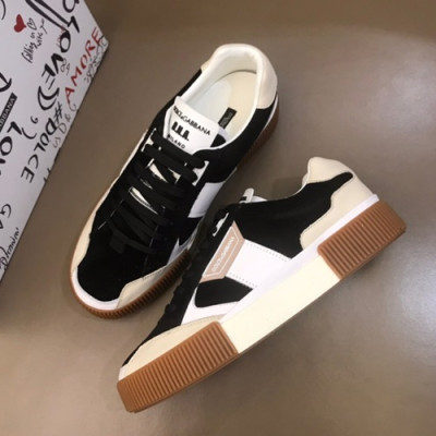 Dolce&Gabbana 2019 Mens Leather Sneakers  - 돌체앤가바나 2019 남성용 레더 스니커즈 DGS0046,Size(240 - 270).블랙