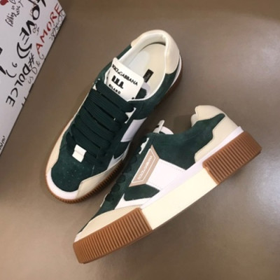 Dolce&Gabbana 2019 Mens Leather Sneakers  - 돌체앤가바나 2019 남성용 레더 스니커즈 DGS0048,Size(240 - 270).그린