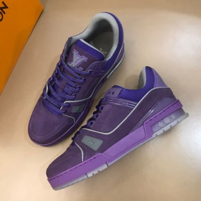 Louis vuitton 2019 Mens Leather Sneakers  - 루이비통 2019 남성용 레더 스니커즈 LOUS0221,Size(245 - 275).퍼플