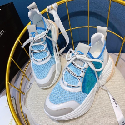 Chanel 2019 Ladies Running Shoes - 샤넬 2019 여성용 런닝슈즈 CHAS0332.Size(220 - 250).스카이블루
