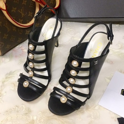Chanel 2019 Ladies High Heel Sandal - 샤넬 2019 여성용 하이힐 샌들 CHAS0335.Size(225 - 245).블랙